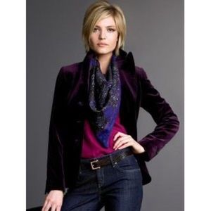 GAP Purple Eggplant Velvet Blazer